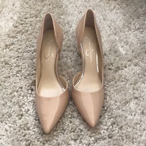 Jessica Simpson 4 inch heel in light nude